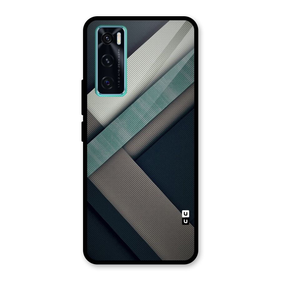 Dark Stripes Glass Back Case for Vivo V20 SE