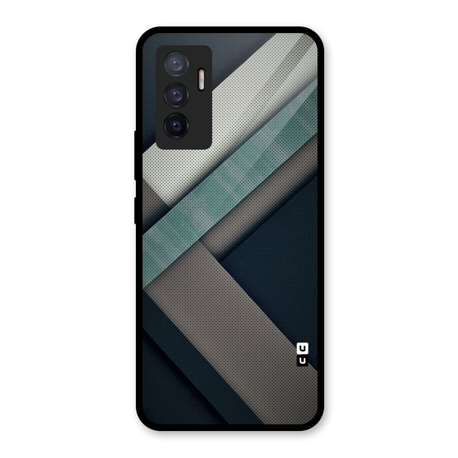 Dark Stripes Glass Back Case for Vivo V23e