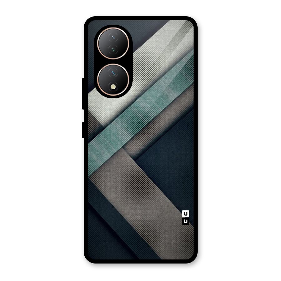 Dark Stripes Glass Back Case for Vivo Y100A