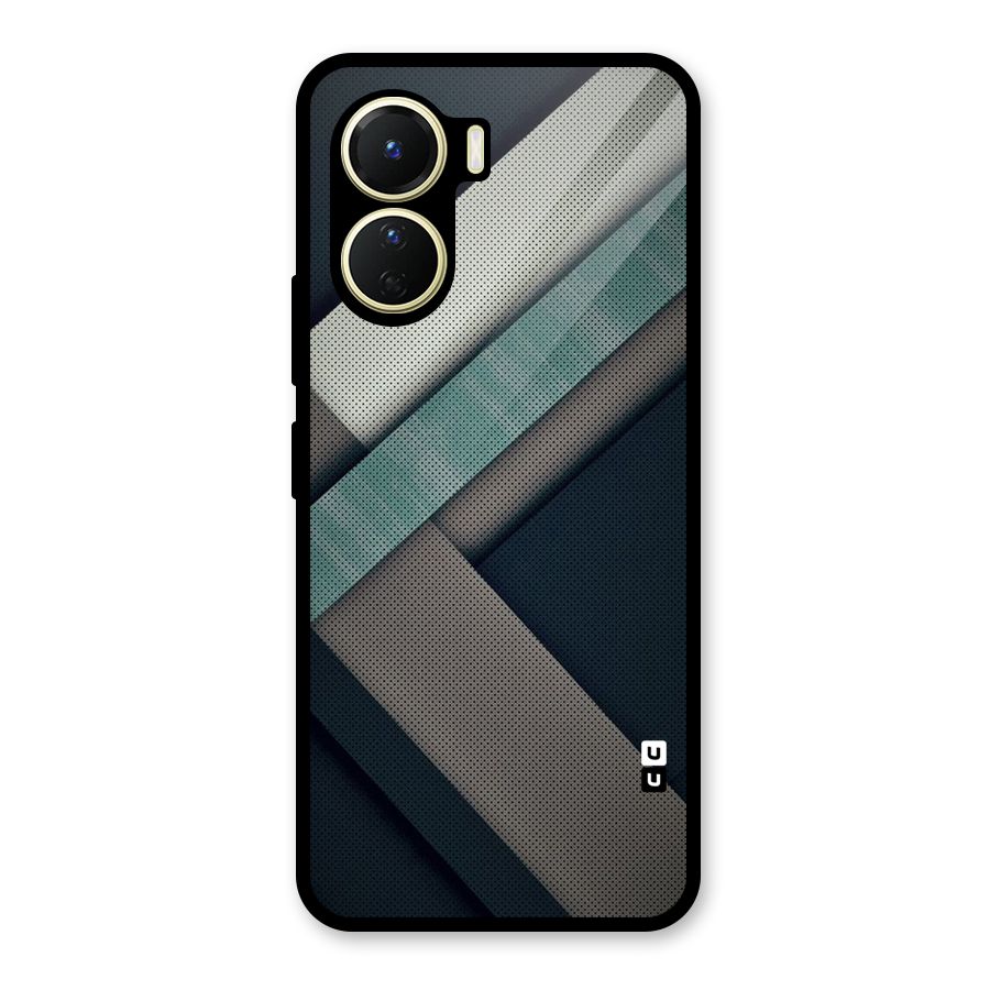 Dark Stripes Glass Back Case for Vivo Y16