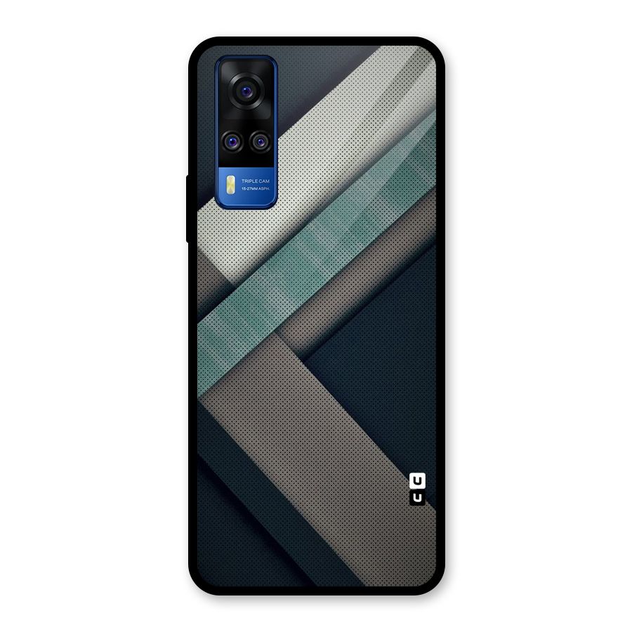 Dark Stripes Glass Back Case for Vivo Y31