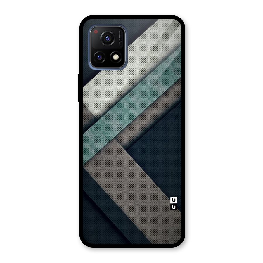 Dark Stripes Glass Back Case for Vivo Y72 5G