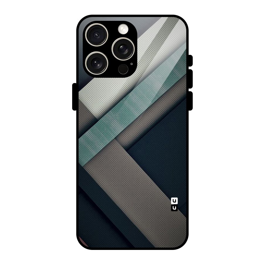 Dark Stripes Glass Back Case for iPhone 15 Pro Max