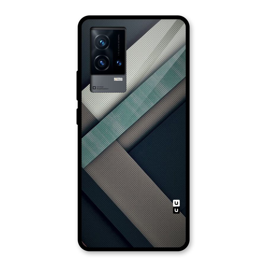 Dark Stripes Glass Back Case for iQOO 9 5G