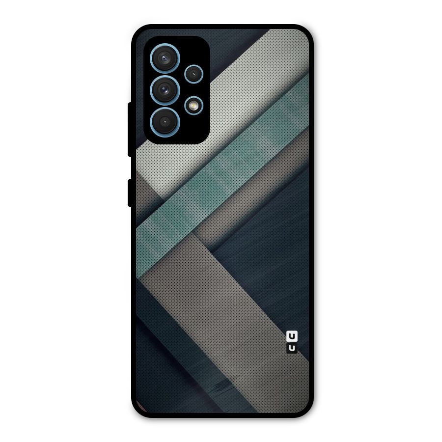 Dark Stripes Metal Back Case for Galaxy A32
