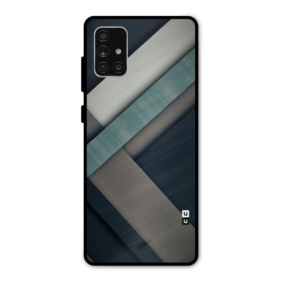 Dark Stripes Metal Back Case for Galaxy A71