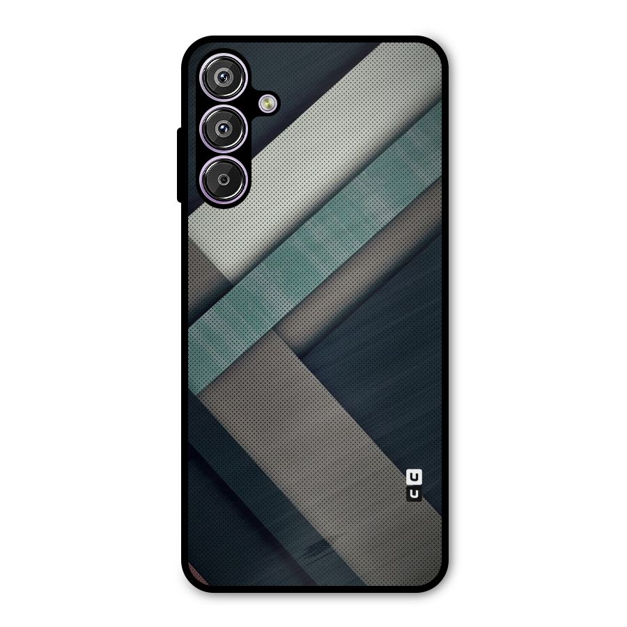 Dark Stripes Metal Back Case for Galaxy M15