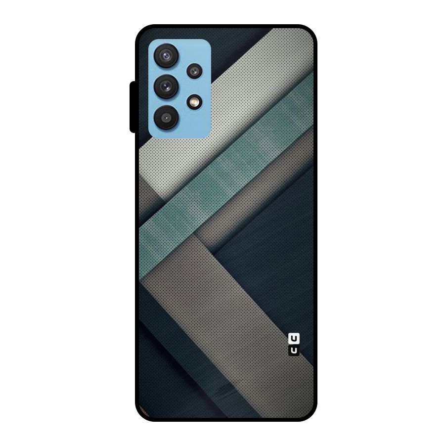 Dark Stripes Metal Back Case for Galaxy M32 5G