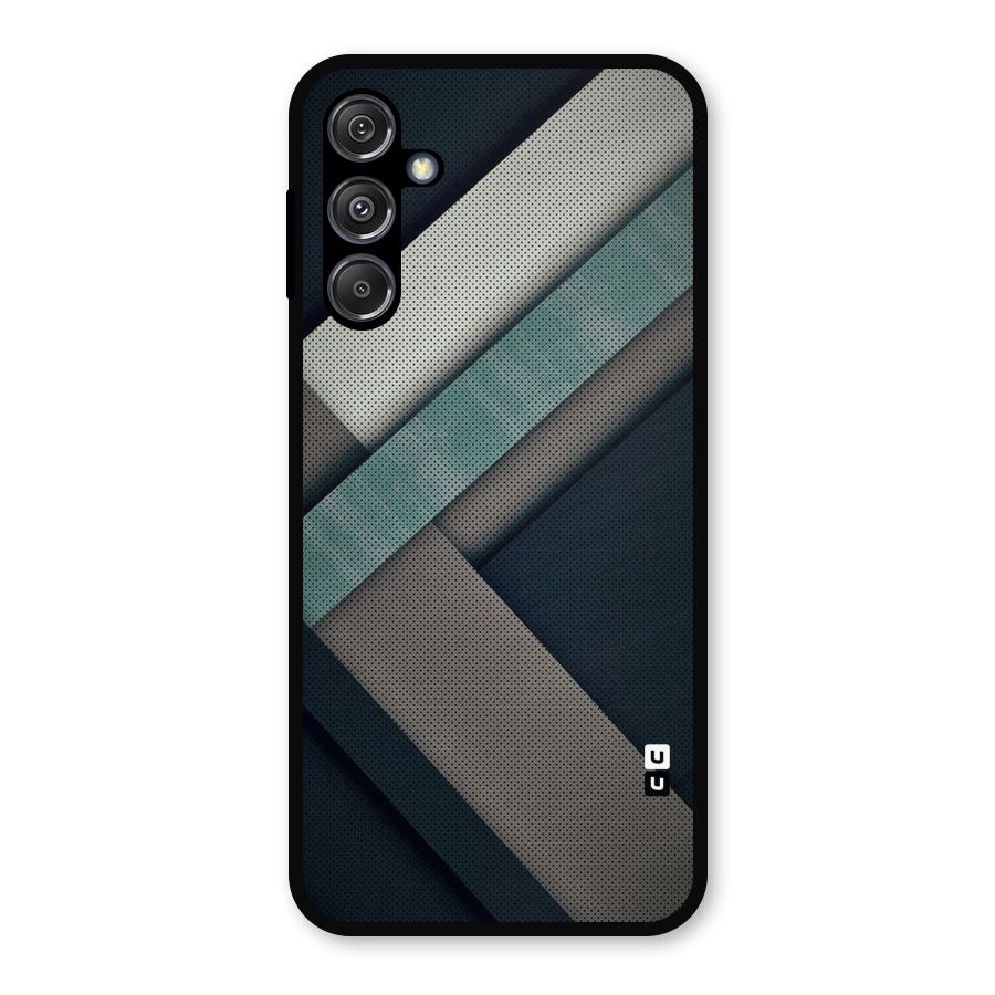 Dark Stripes Metal Back Case for Galaxy M34 5G