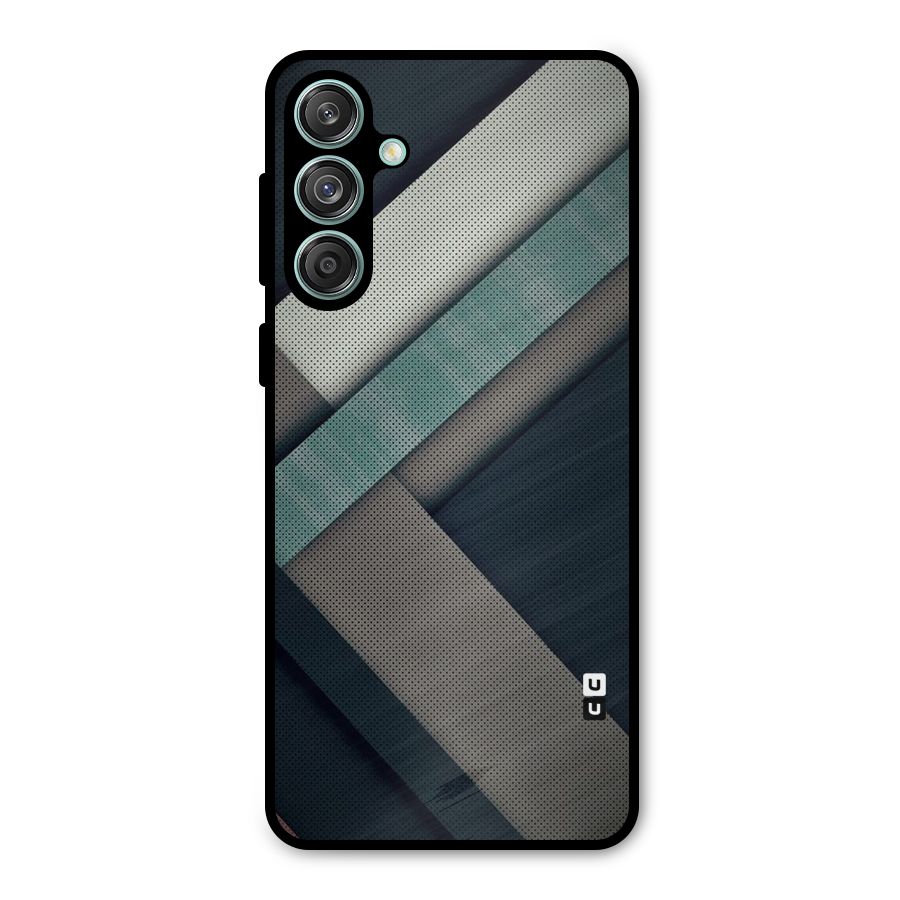 Dark Stripes Metal Back Case for Galaxy M55 5G