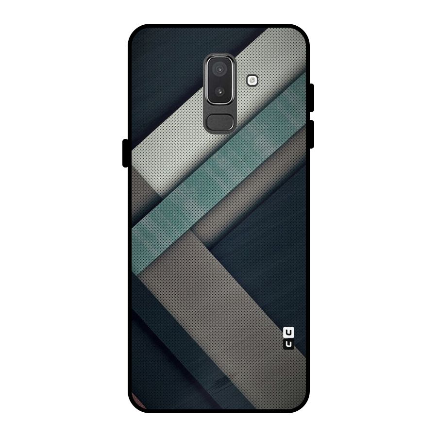 Dark Stripes Metal Back Case for Galaxy On8 (2018)