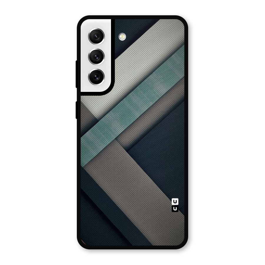 Dark Stripes Metal Back Case for Galaxy S21 FE 5G