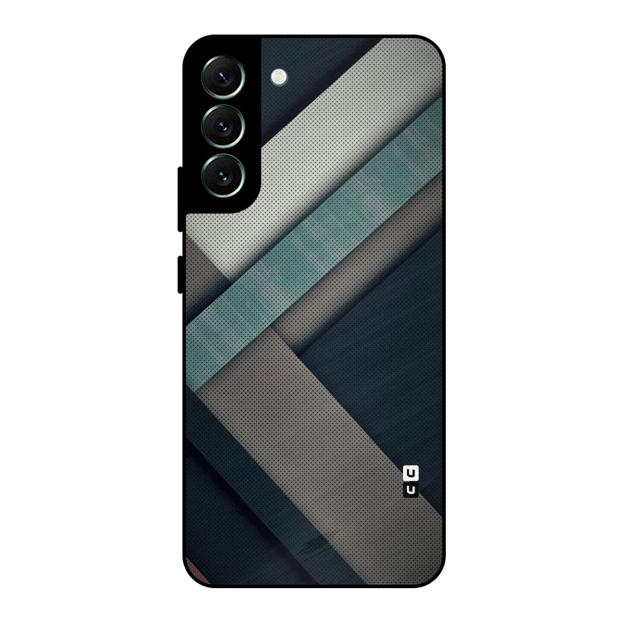 Dark Stripes Metal Back Case for Galaxy S22 Plus 5G