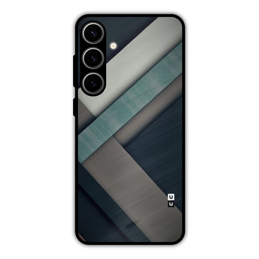 Dark Stripes Metal Back Case for Galaxy S24 Plus