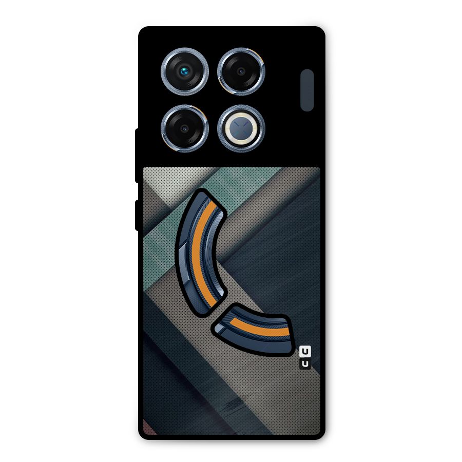 Dark Stripes Metal Back Case for Infinix GT 20 Pro