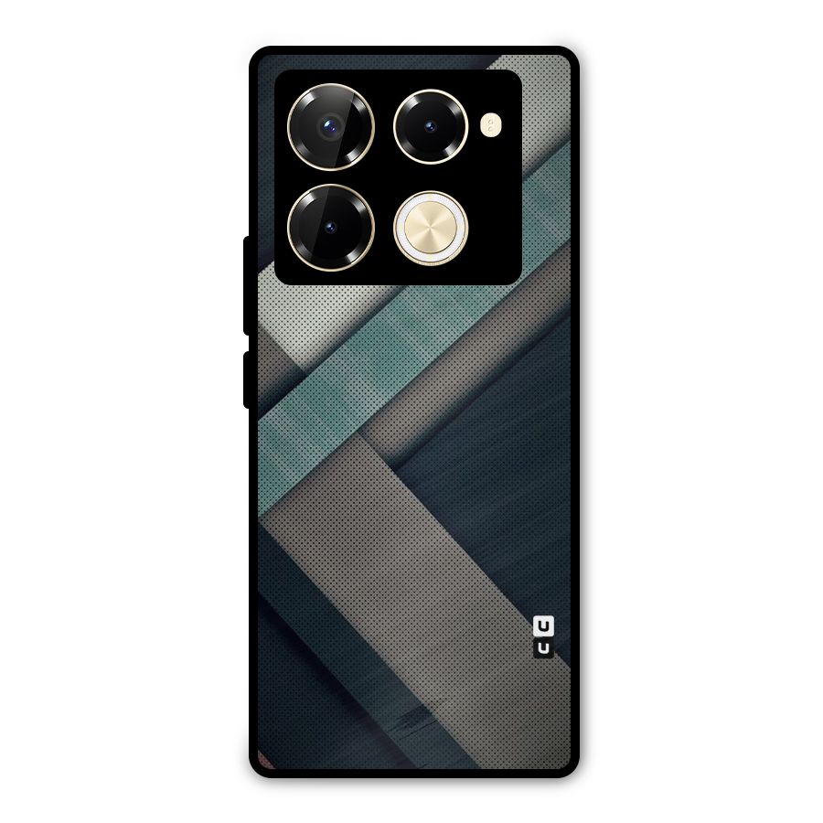 Dark Stripes Metal Back Case for Infinix Note 40 Pro
