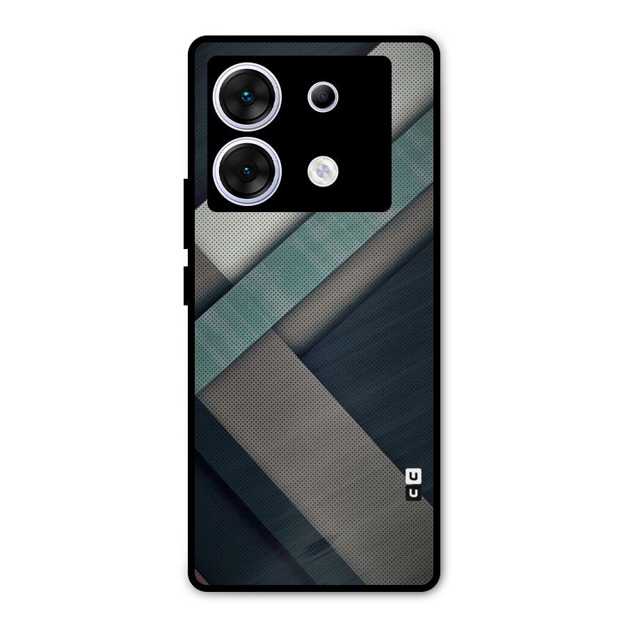 Dark Stripes Metal Back Case for Infinix Zero 30 5G