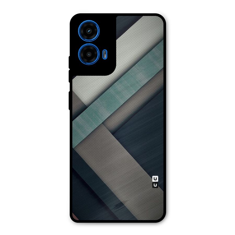 Dark Stripes Metal Back Case for Moto G45