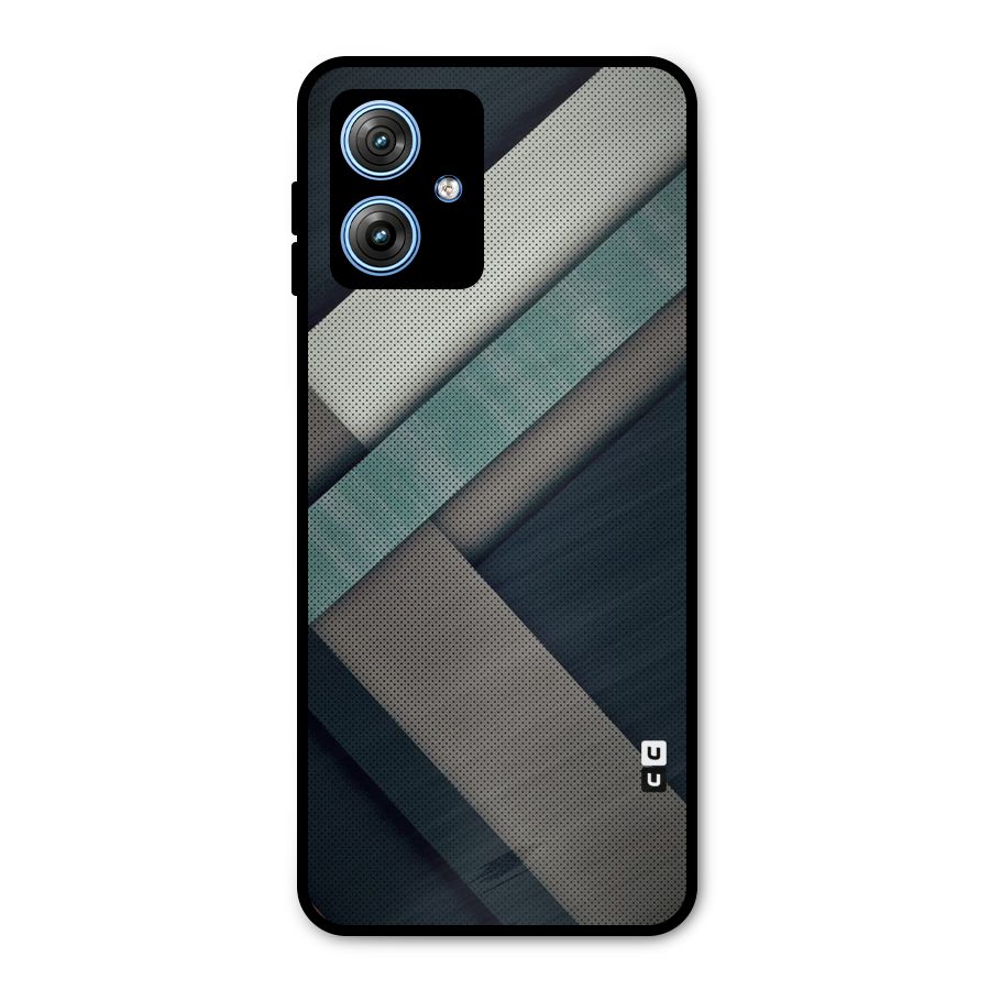 Dark Stripes Metal Back Case for Moto G54