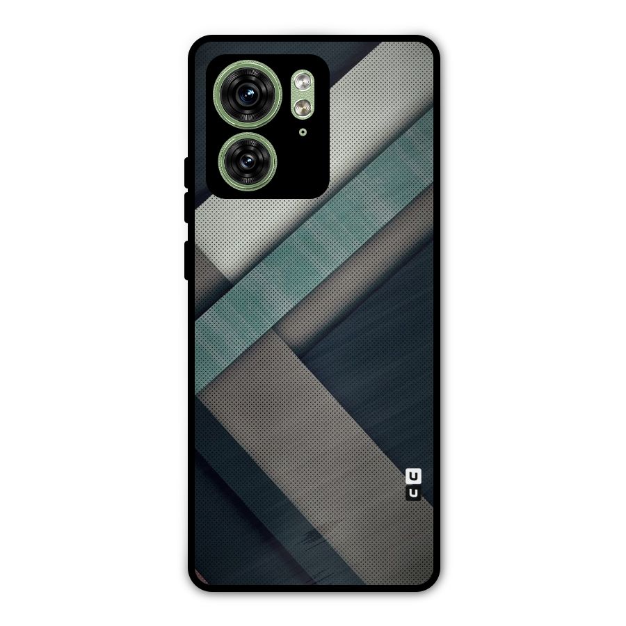 Dark Stripes Metal Back Case for Motorola Edge 40 5G