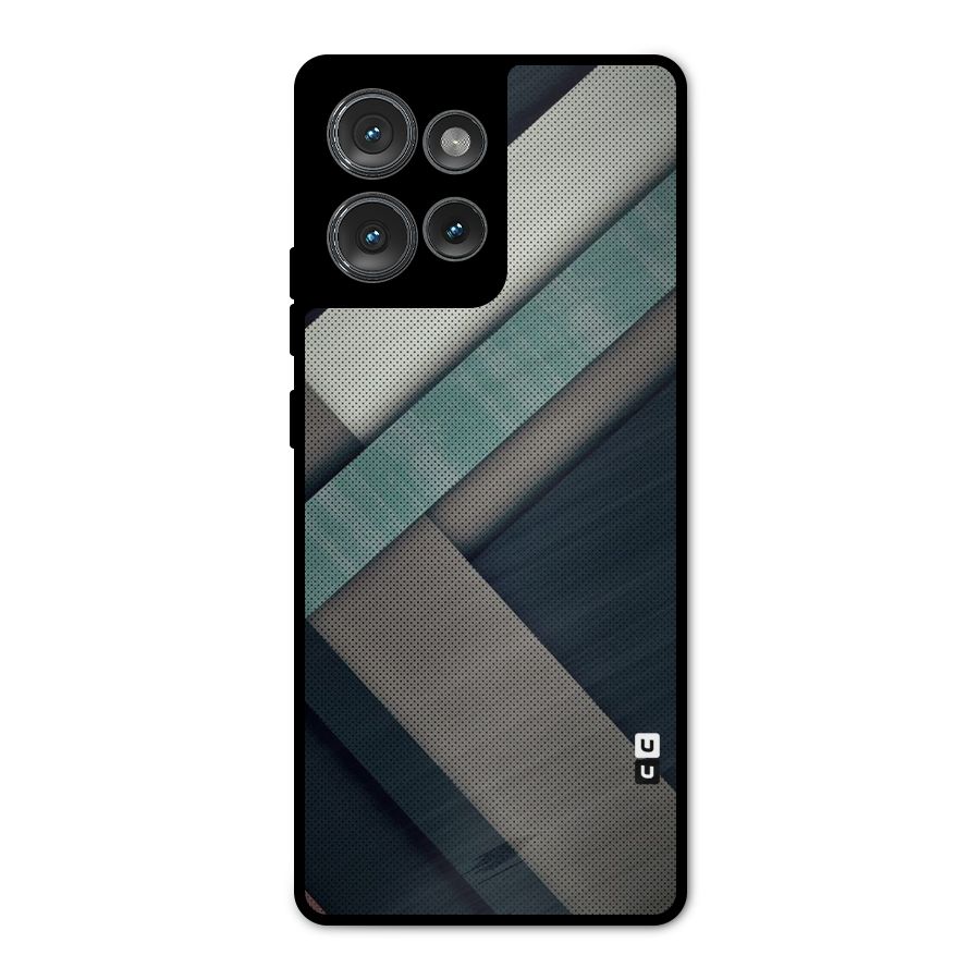 Dark Stripes Metal Back Case for Motorola Edge 50