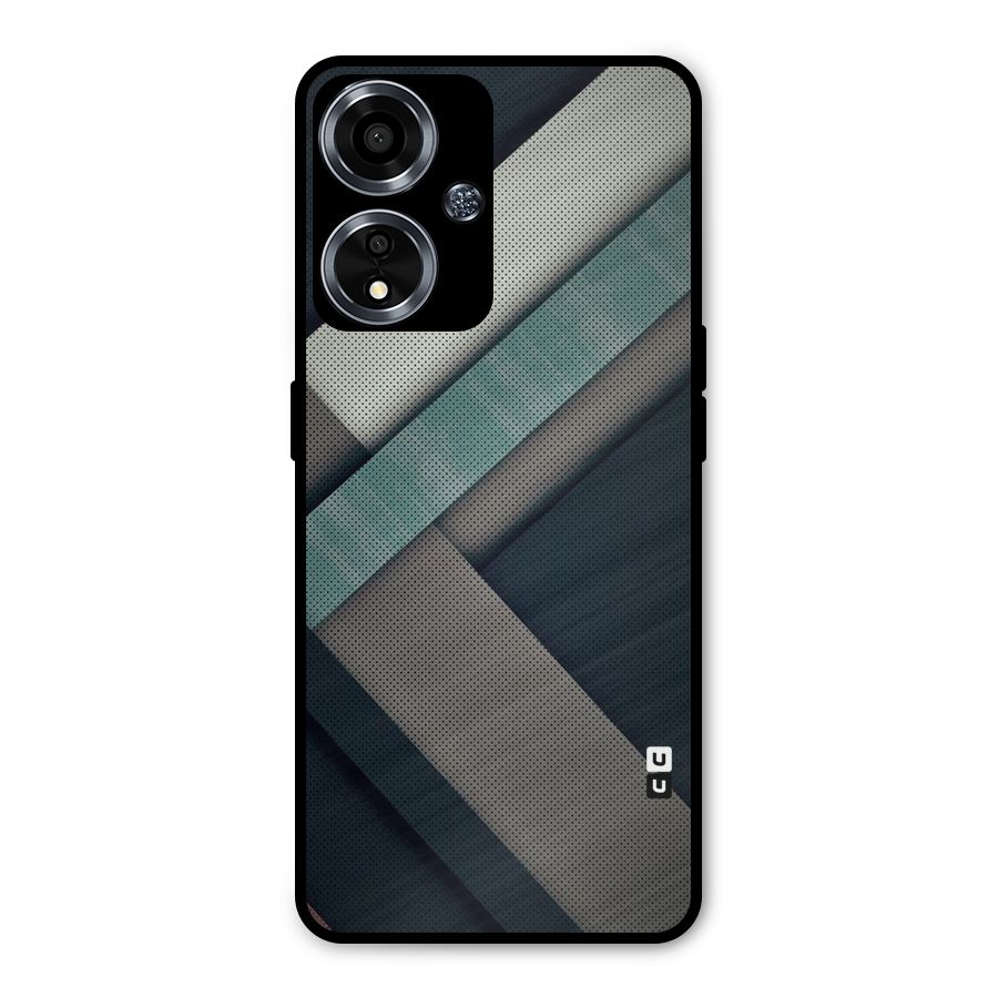 Dark Stripes Metal Back Case for Oppo A59