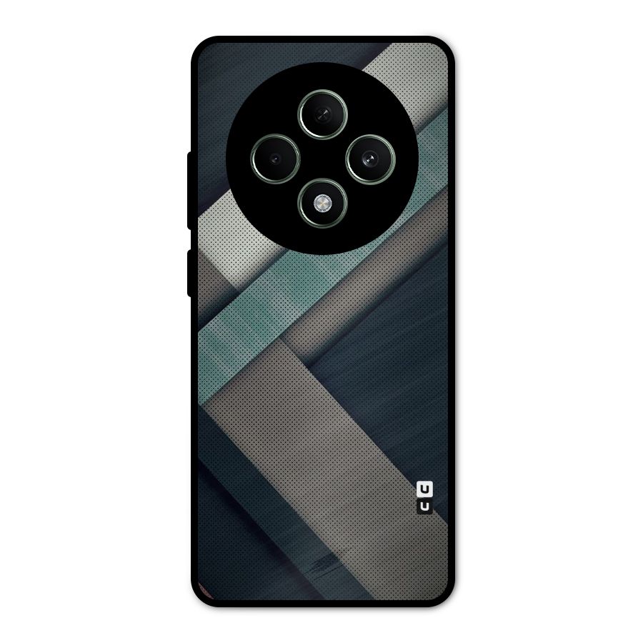 Dark Stripes Metal Back Case for Oppo F27