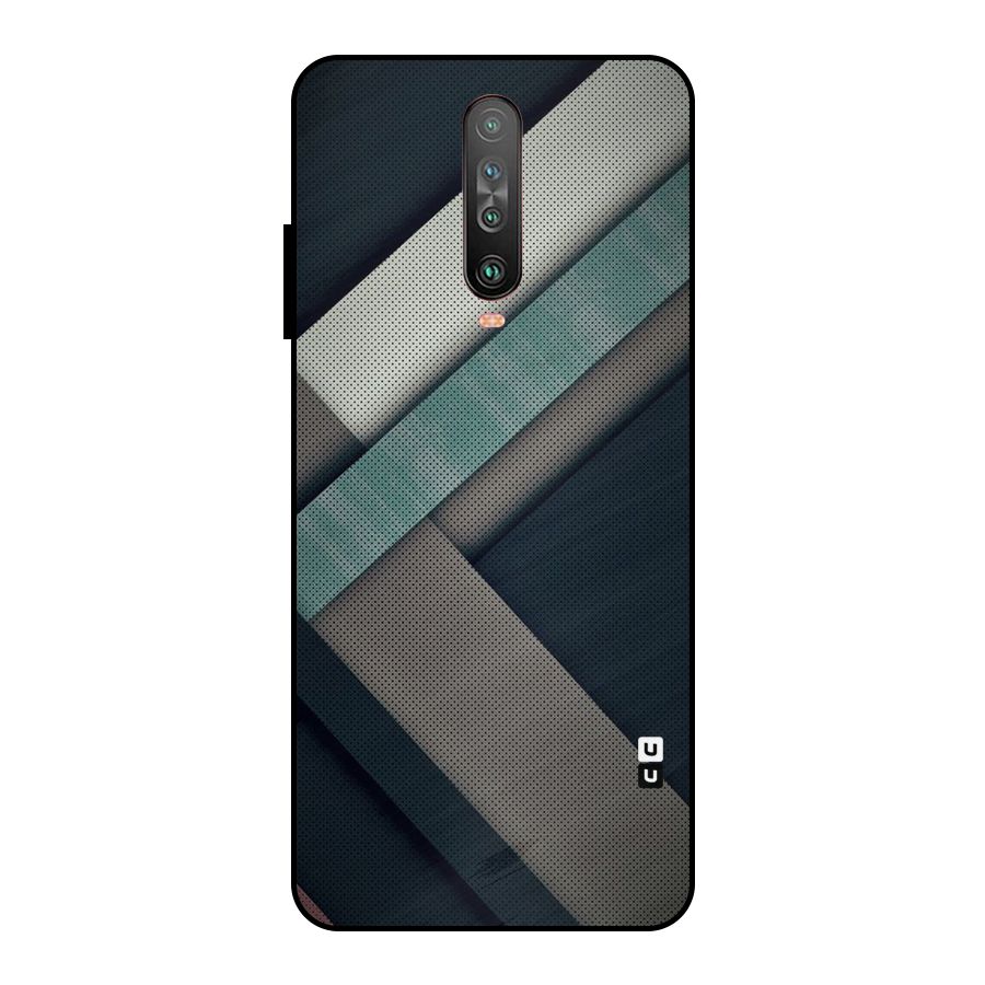 Dark Stripes Metal Back Case for Poco X2