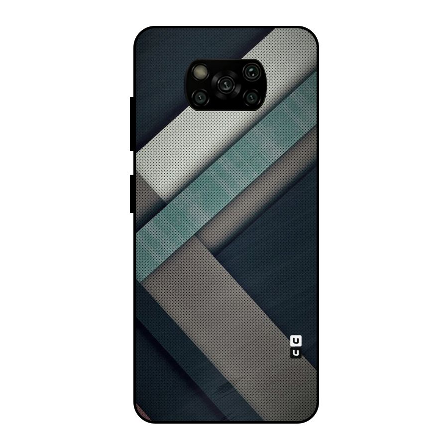 Dark Stripes Metal Back Case for Poco X3