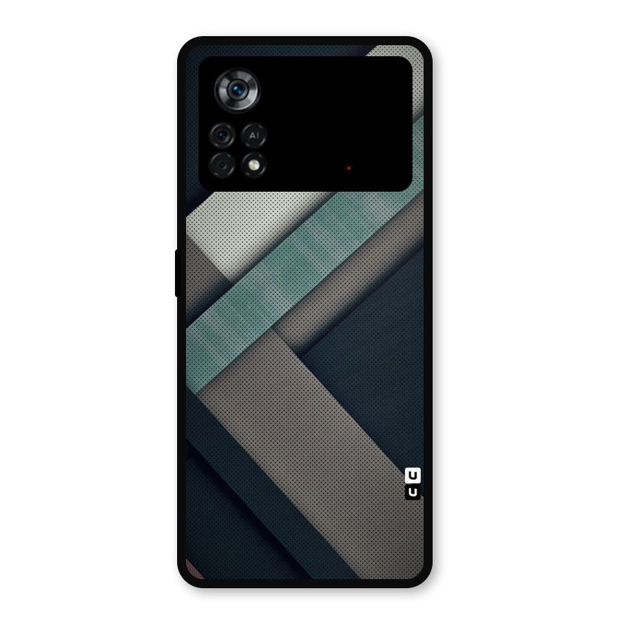 Dark Stripes Metal Back Case for Poco X4 Pro 5G
