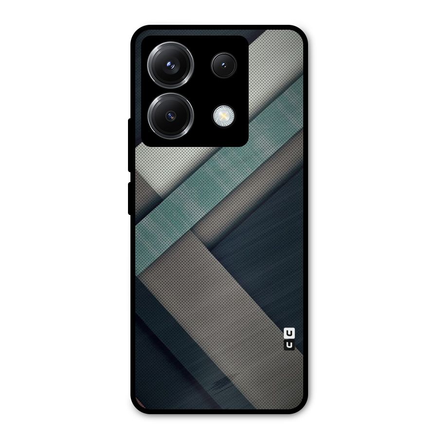 Dark Stripes Metal Back Case for Poco X6