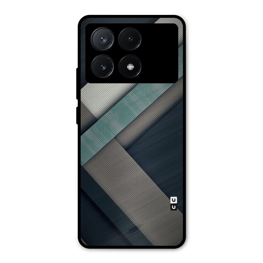 Dark Stripes Metal Back Case for Poco X6 Pro