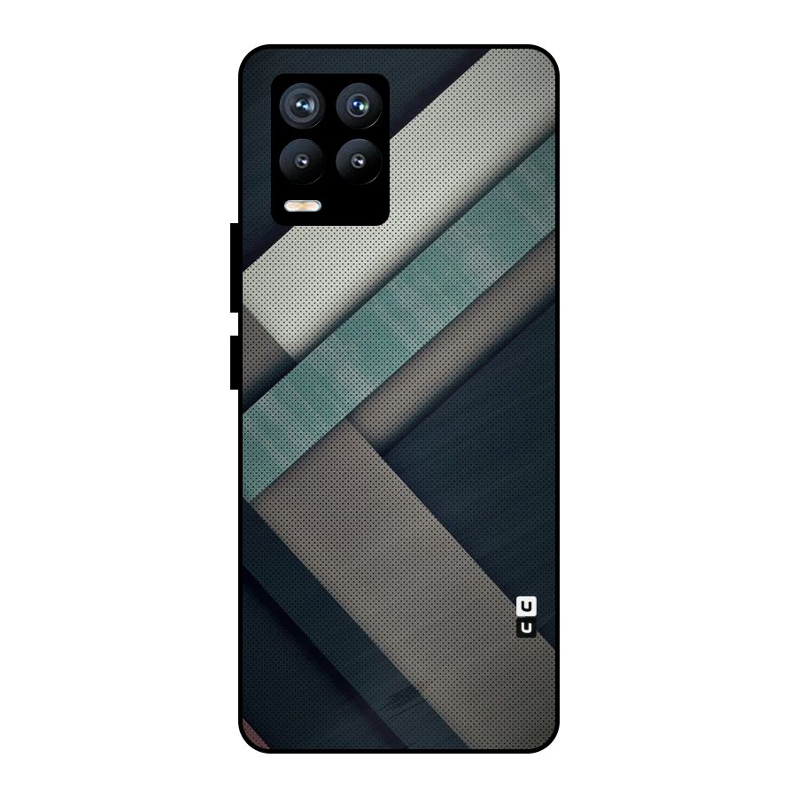 Dark Stripes Metal Back Case for Realme 8 Pro