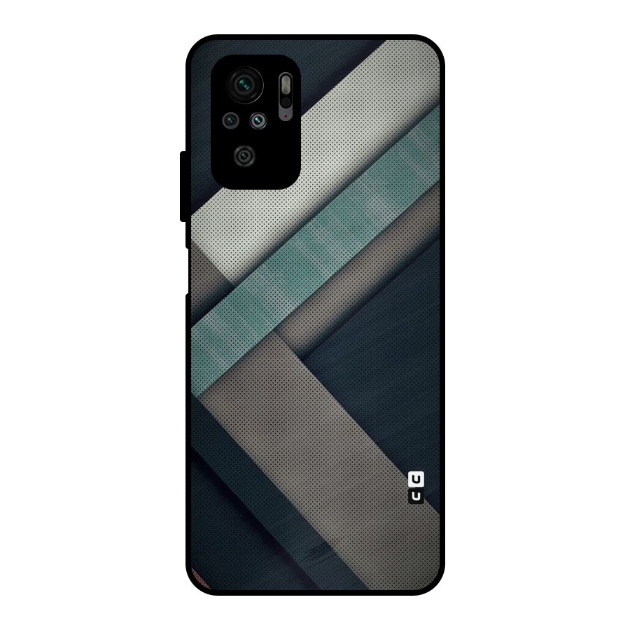 Dark Stripes Metal Back Case for Redmi Note 10S