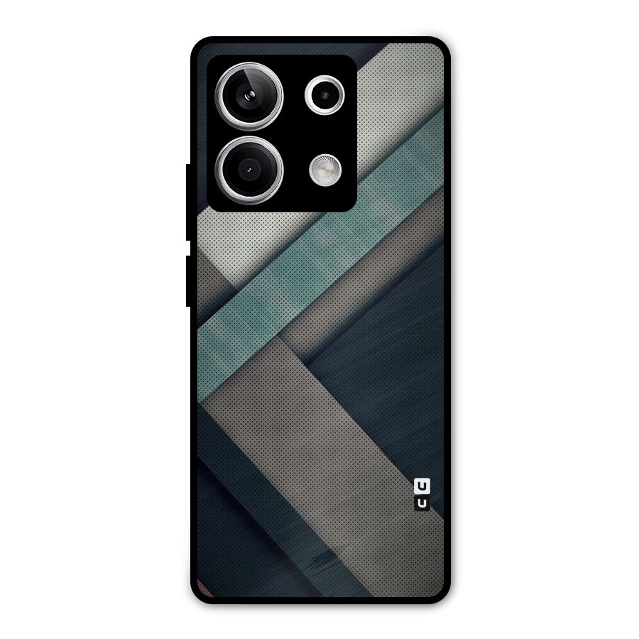 Dark Stripes Metal Back Case for Redmi Note 13 5G