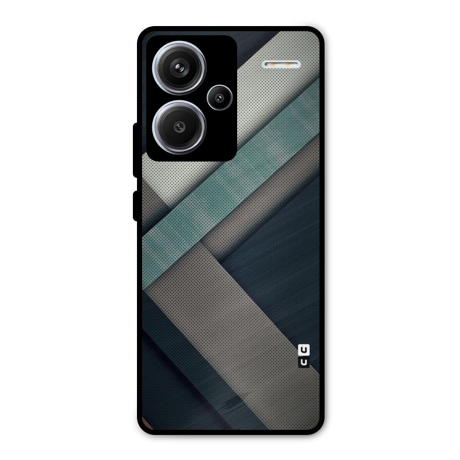 Dark Stripes Metal Back Case for Redmi Note 13 Pro Plus