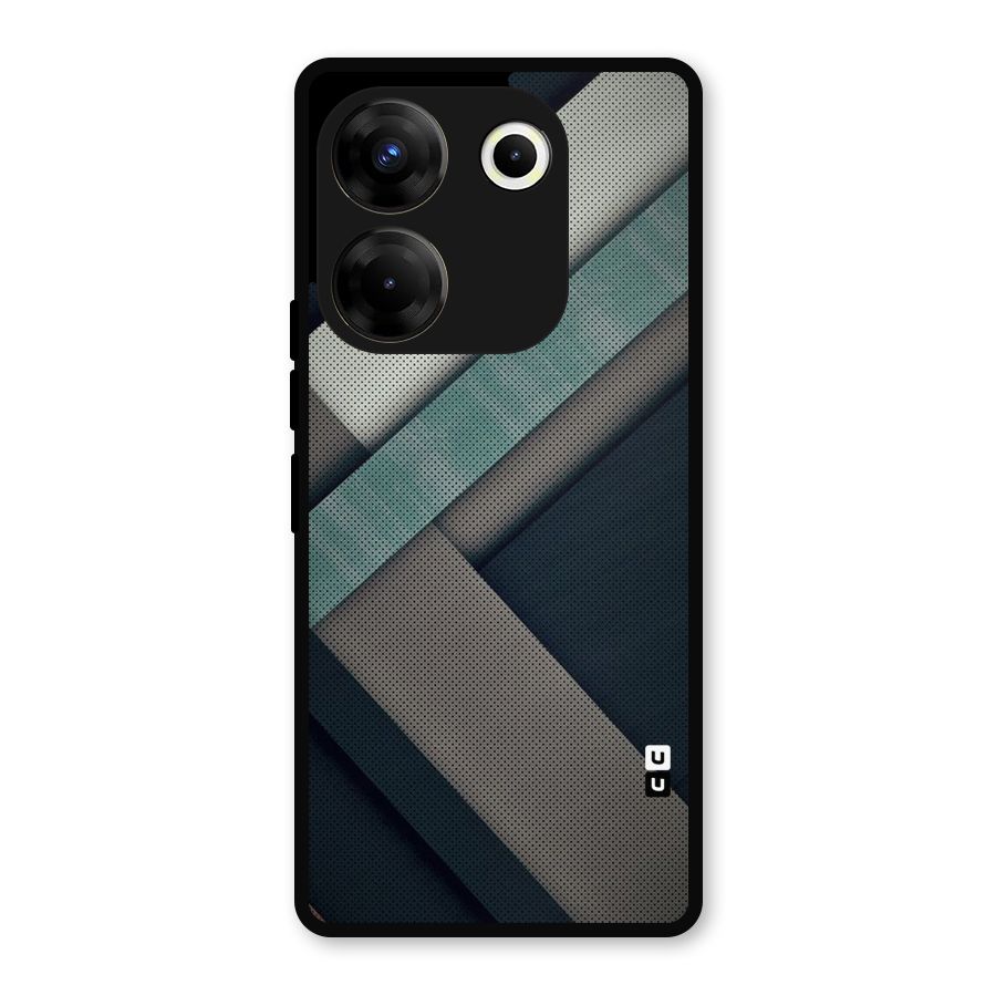 Dark Stripes Metal Back Case for Tecno Camon 20