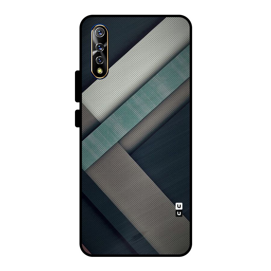 Dark Stripes Metal Back Case for Vivo S1