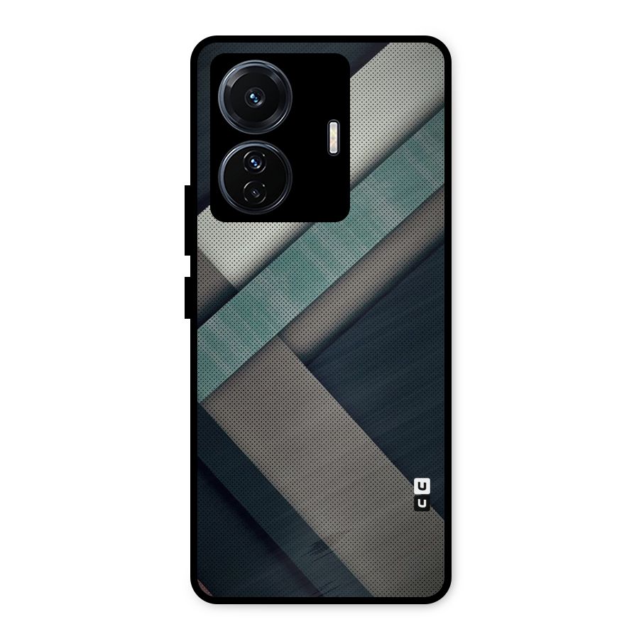 Dark Stripes Metal Back Case for Vivo T1 Pro
