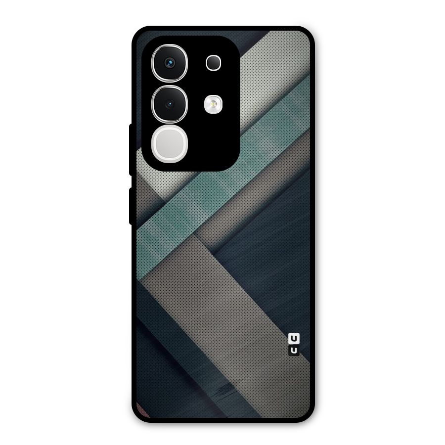 Dark Stripes Metal Back Case for Vivo T4x