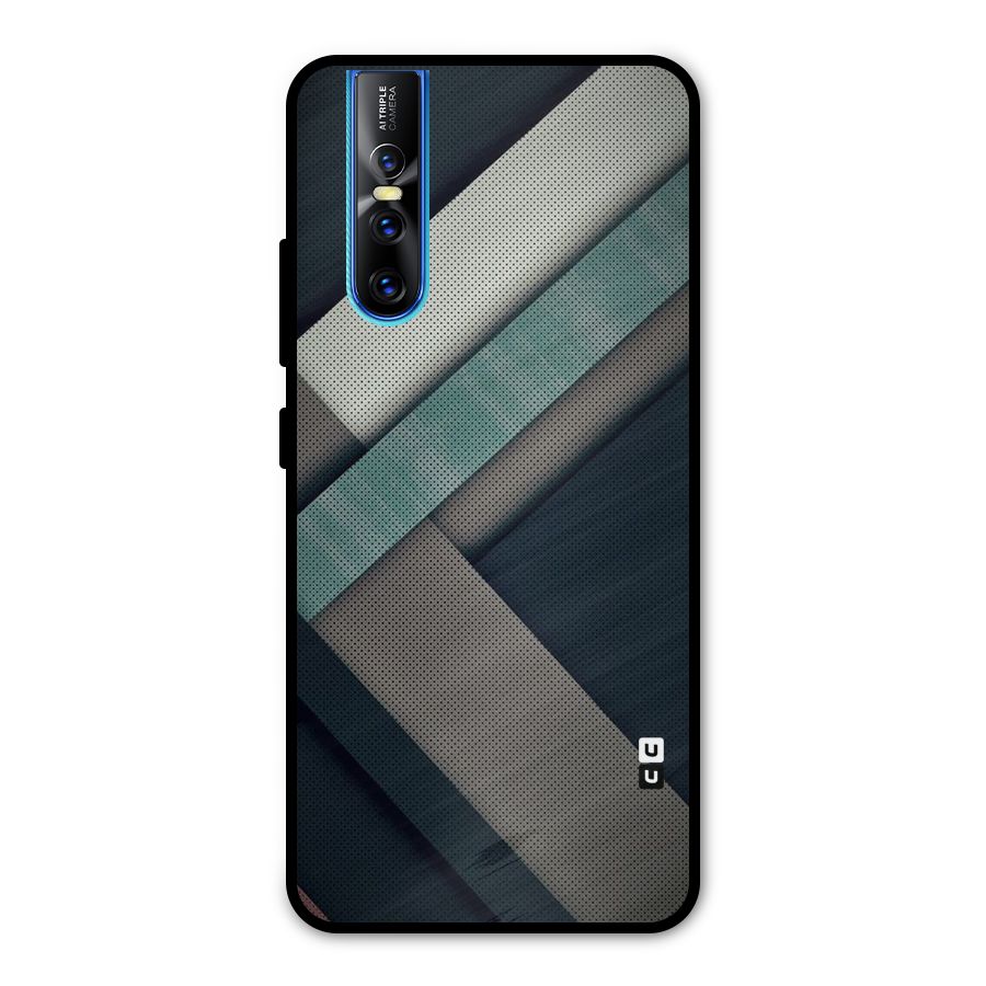 Dark Stripes Metal Back Case for Vivo V15 Pro