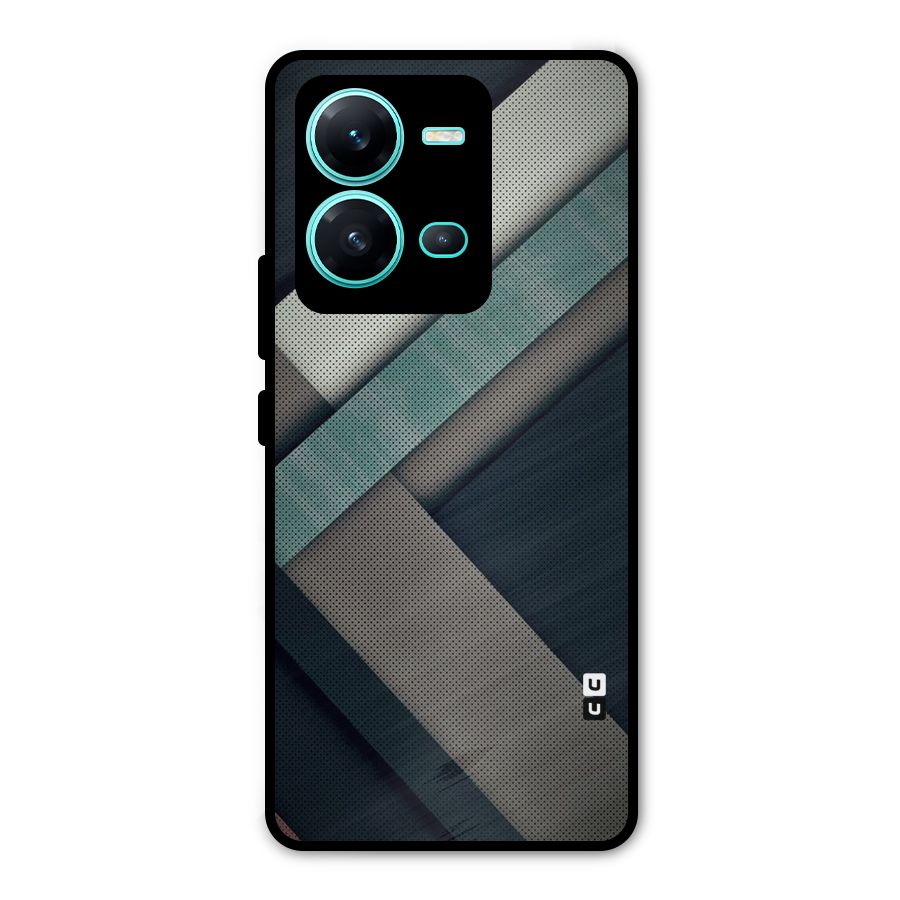 Dark Stripes Metal Back Case for Vivo V25