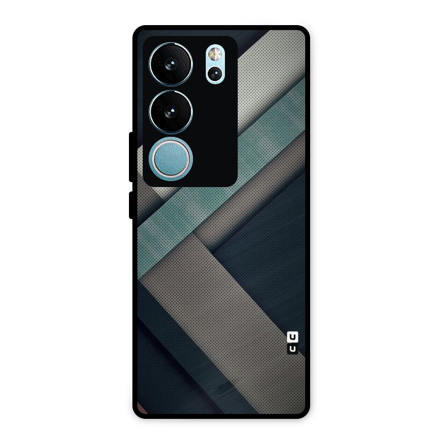 Dark Stripes Metal Back Case for Vivo V29 Pro