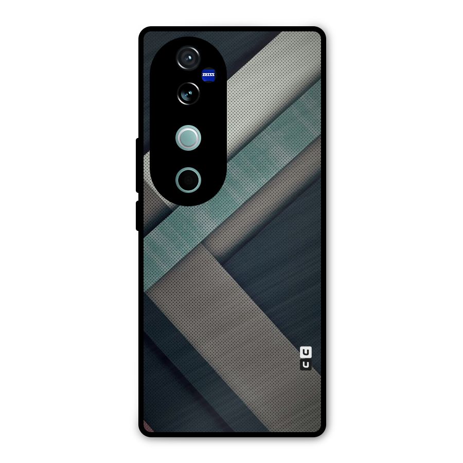 Dark Stripes Metal Back Case for Vivo V40