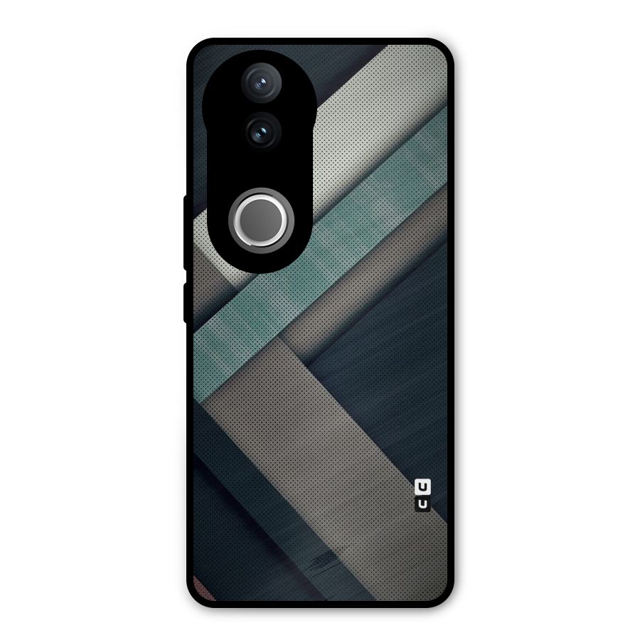 Dark Stripes Metal Back Case for Vivo V50
