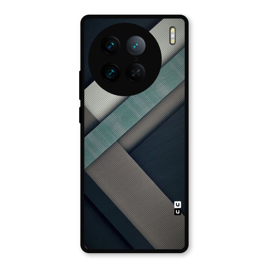 Dark Stripes Metal Back Case for Vivo X90 Pro