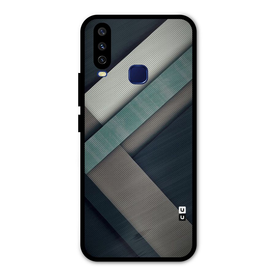 Dark Stripes Metal Back Case for Vivo Y15