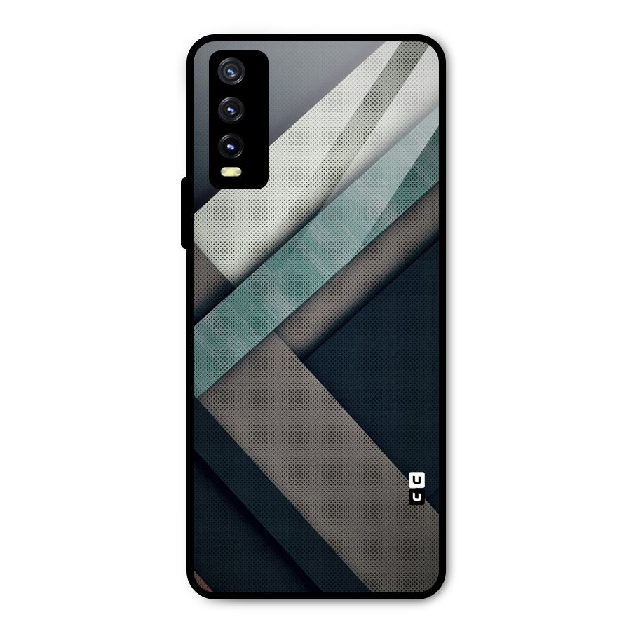 Dark Stripes Metal Back Case for Vivo Y20g