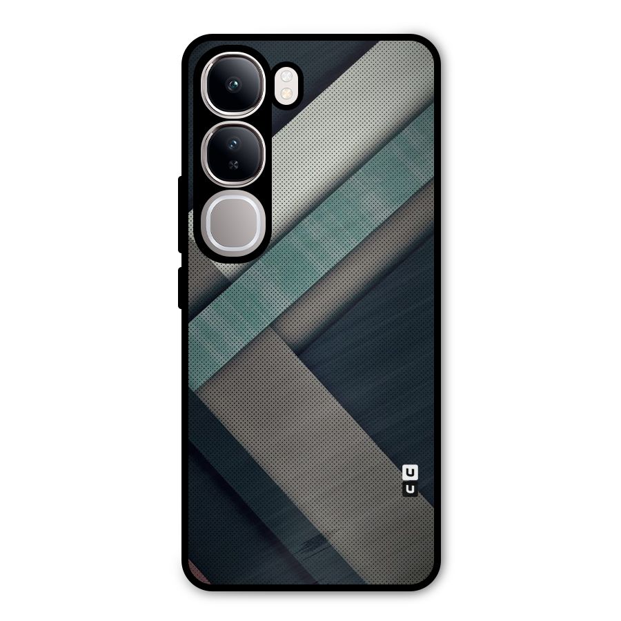 Dark Stripes Metal Back Case for Vivo Y300