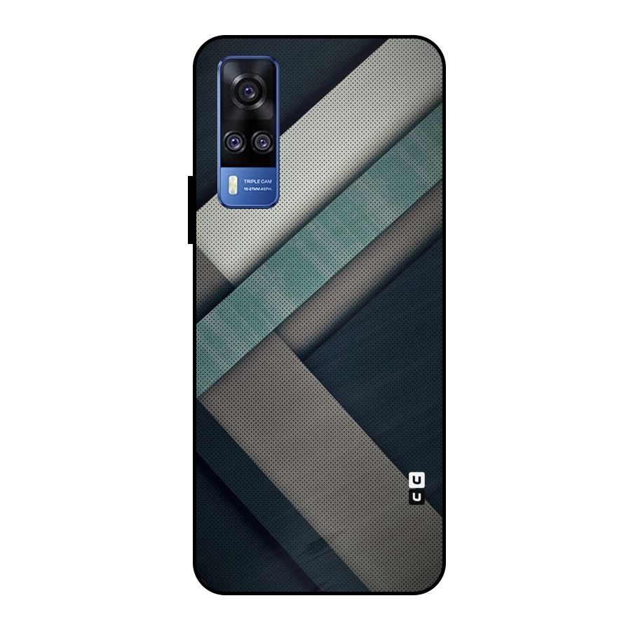 Dark Stripes Metal Back Case for Vivo Y51